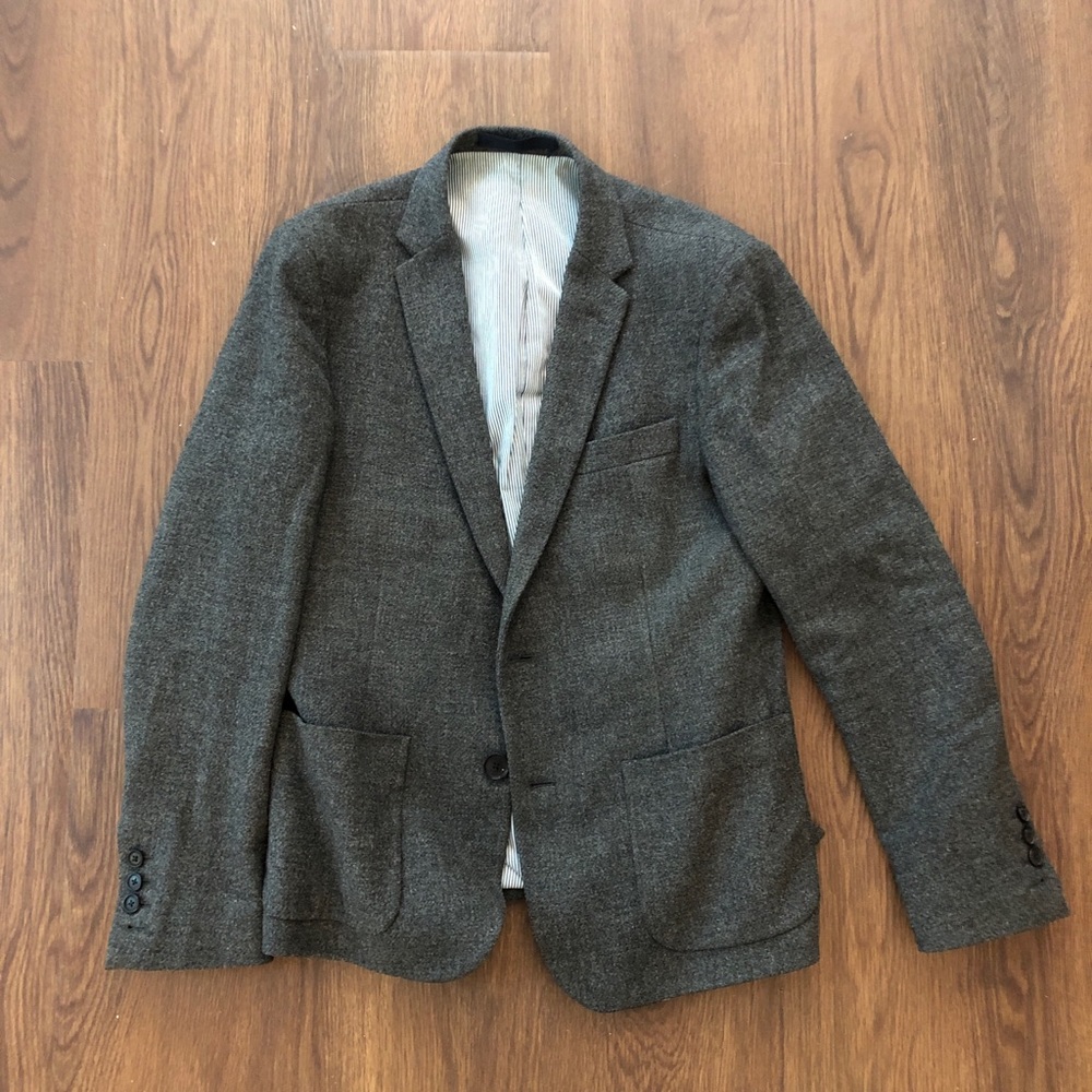 Grey Wool Sportscoat - Size 38 S
